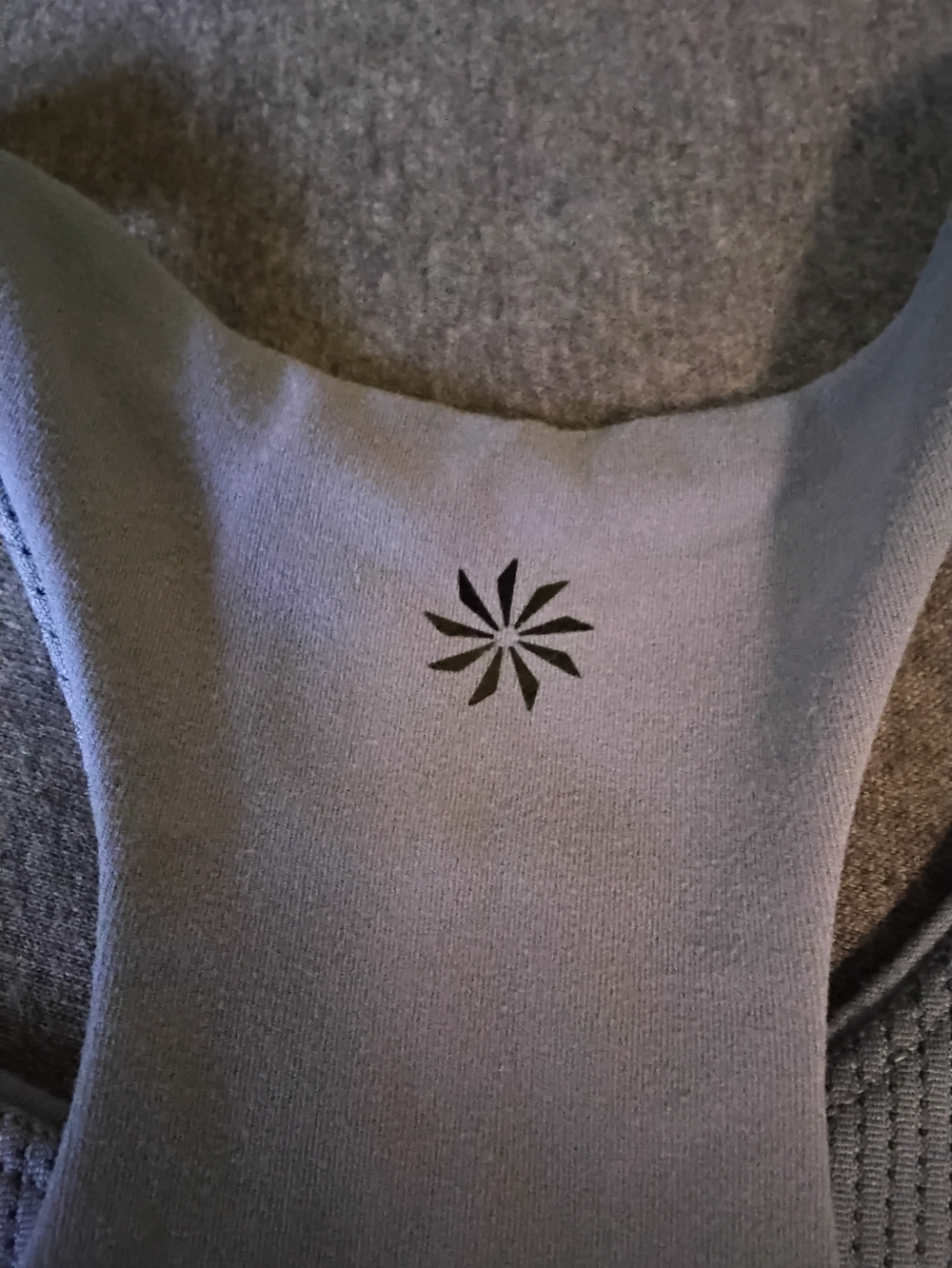 Athleta Girl Sports Bra Lavender Racerback Size L 12 Athletic Activewear - Picture 4 of 4